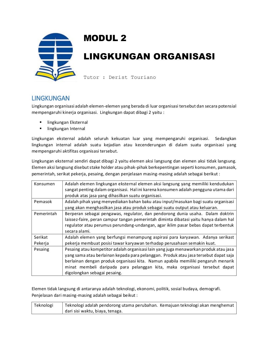 Ekma4116 manajemen modul 2