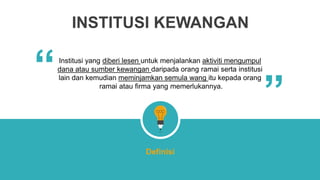 STPM Penggal 3 Ekonomi Malaysia Bab5 Institusi Kewangan