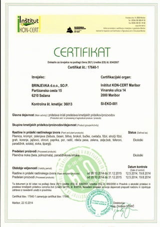 Eko certifikat