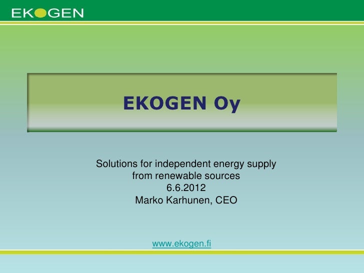 Ekogen Moneytalks Forum 14 06 2012 - 