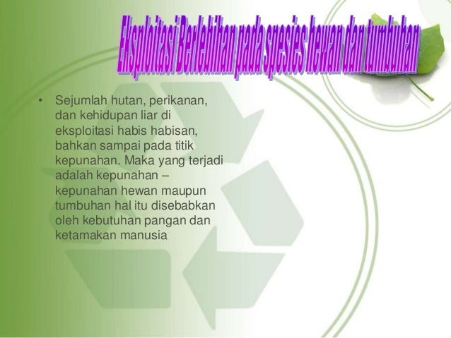Ekologi dan perannya dalam kehidupan Ekologi dan perannya dalam kehidupan