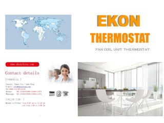 Ekon fcu thermostat catalog