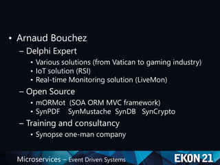 Ekon21 Microservices - Event Driven Design | PDF