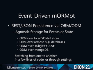 Ekon21 Microservices - Event Driven Design | PDF