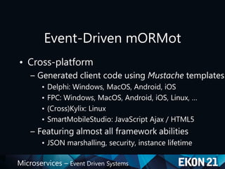 Ekon21 Microservices - Event Driven Design | PDF