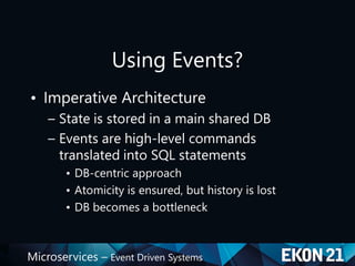 Ekon21 Microservices - Event Driven Design | PDF