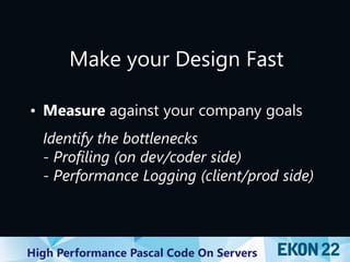 High Performance Object Pascal Code on Servers (at EKON 22) | PDF