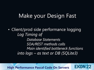 High Performance Object Pascal Code on Servers (at EKON 22) | PDF