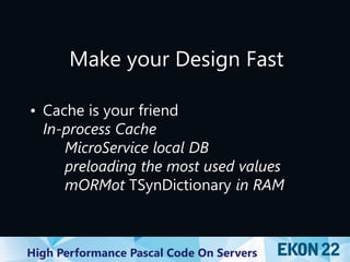High Performance Object Pascal Code on Servers (at EKON 22) | PDF