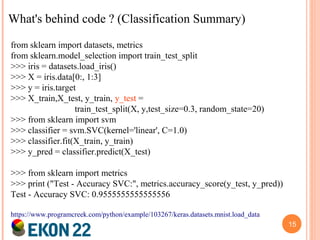 EKON22 Introduction to Machinelearning | PPT