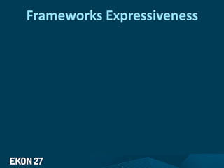 Frameworks Expressiveness
 