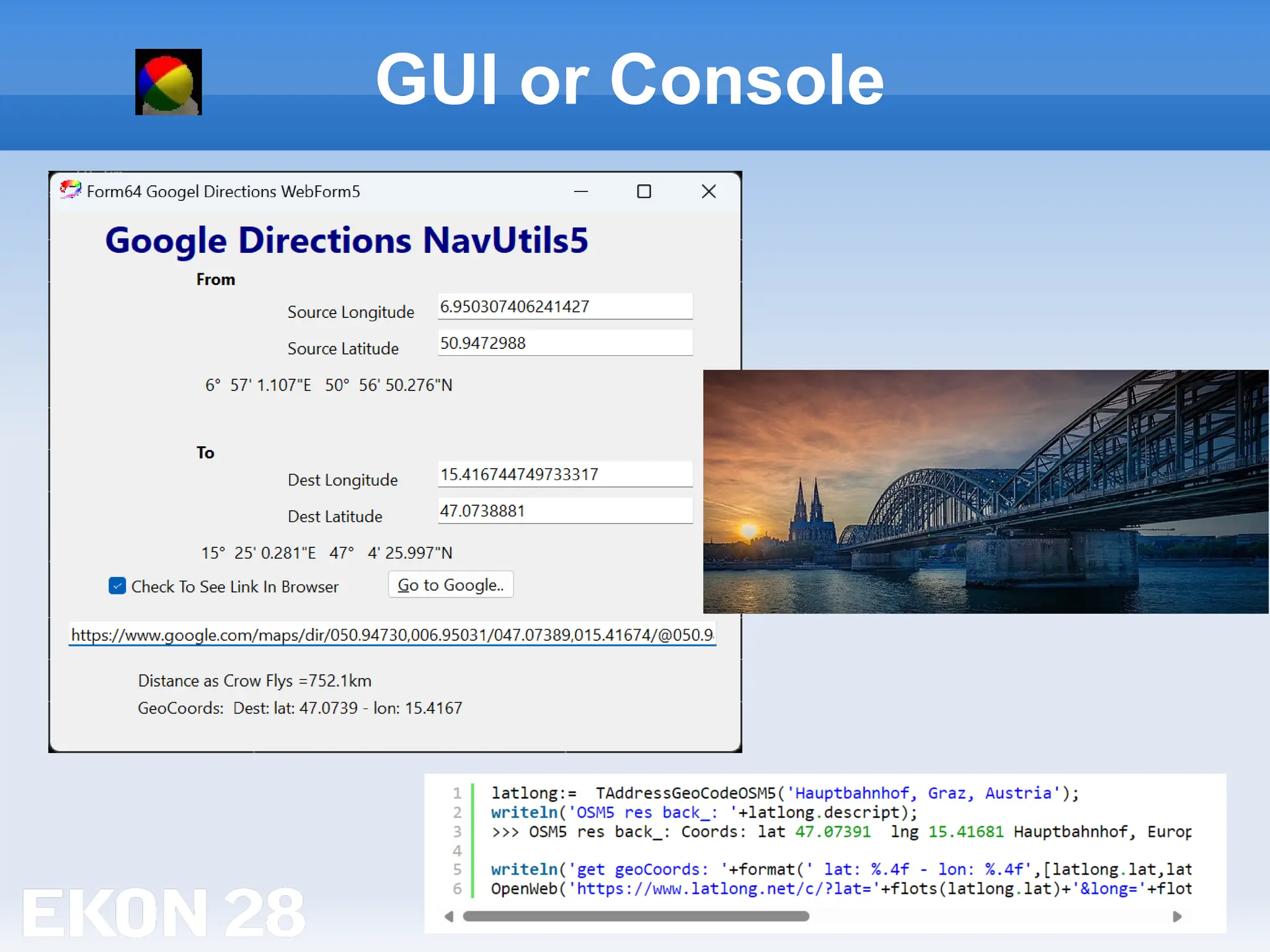 5 / 20
GUI or Console
 