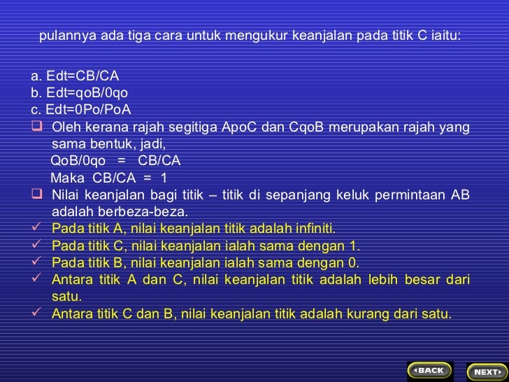 keanjalan permintaan dan penawaran