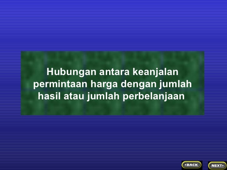 keanjalan permintaan dan penawaran