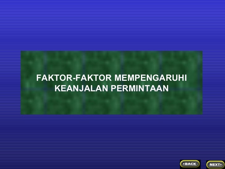 keanjalan permintaan dan penawaran