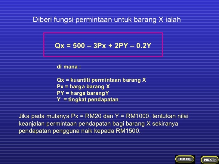 keanjalan permintaan dan penawaran