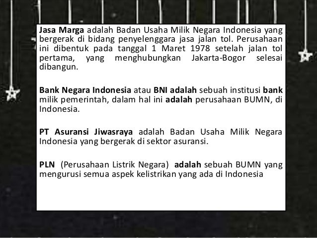 Ekonomi - BUMN, BUMD, dan BUMS (Kelas X) Ekonomi - BUMN, BUMD, dan BUMS (Kelas X)