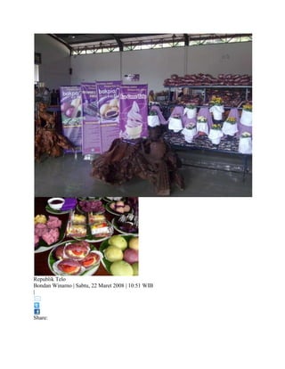 Republik Telo
Bondan Winarno | Sabtu, 22 Maret 2008 | 10:51 WIB
|



Share:
 