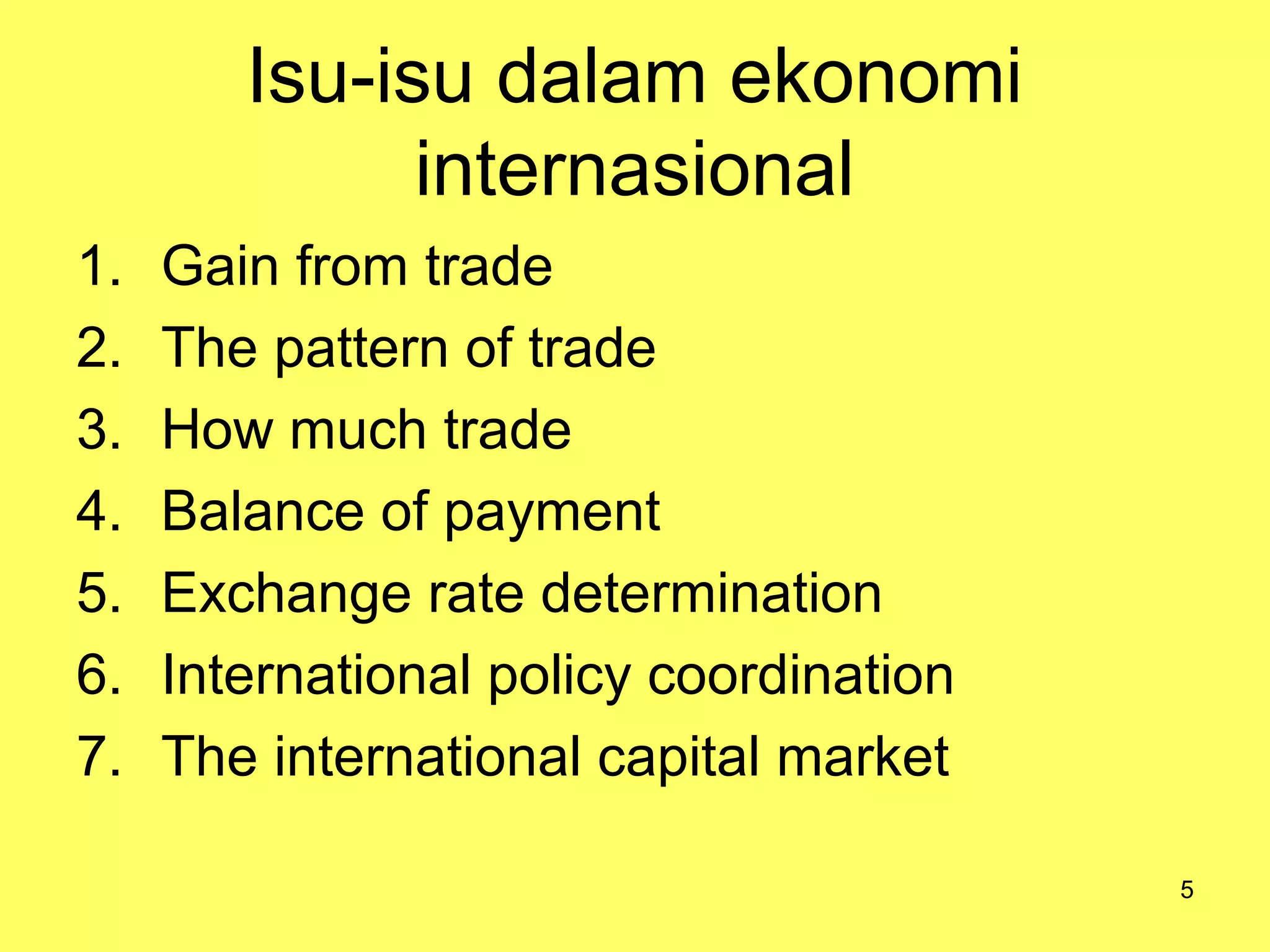 BAHAN AJAR Ekonomi Internasional | PPT