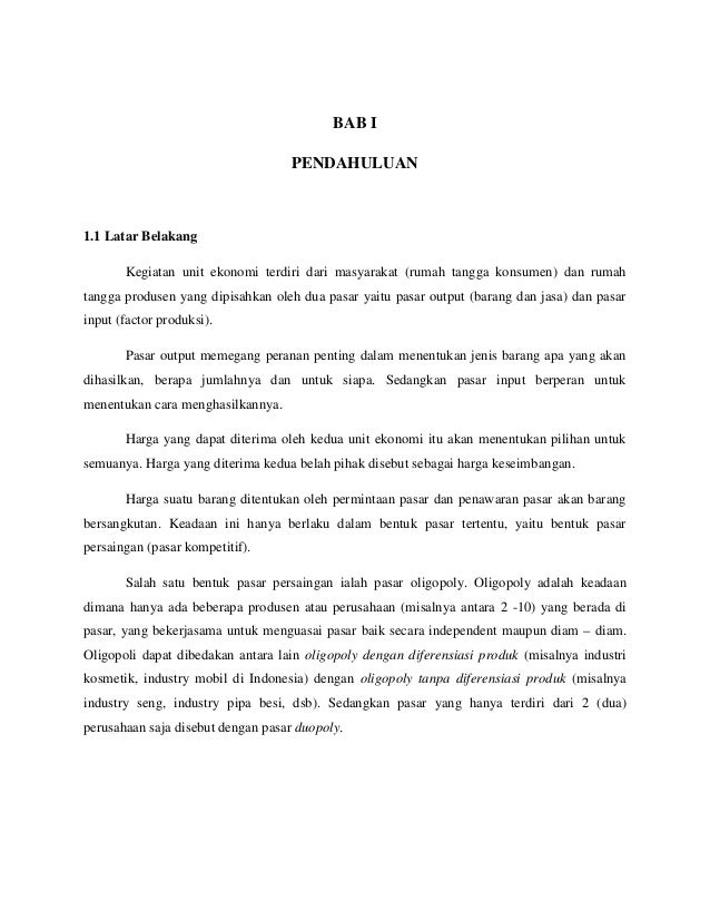 Ekonomi Oligopoli Ekonomi Oligopoli