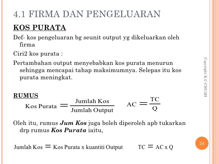 Ekonomi Asas Tingkatan 4 Unit 4  Firma Sebagai Pengeluar