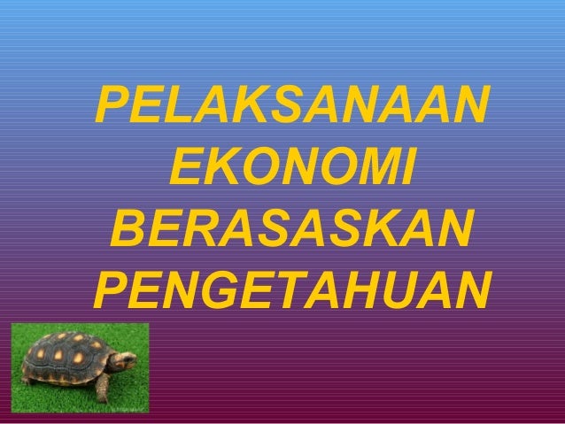 Ekonomi berasaskan pengetahuan