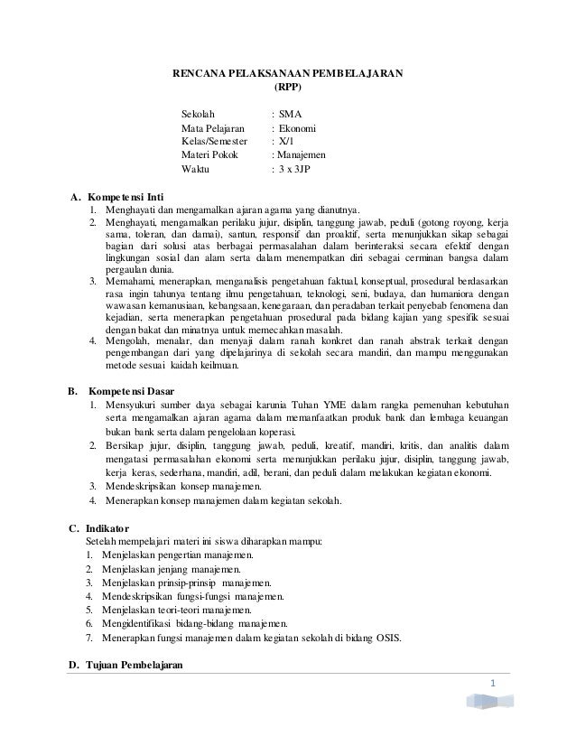 Ekonomi Esis Kur 2013 Rpp Kelas X Bab 09