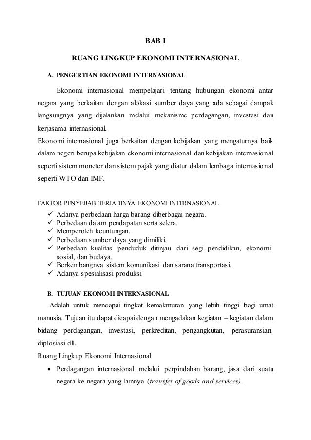 Ekonomi Internasional