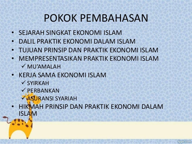 Contoh Soal Dan Jawaban Prinsip Dan Praktik Ekonomi Islam