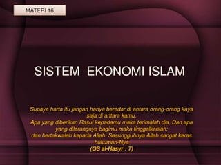 Ekonomi islam 16