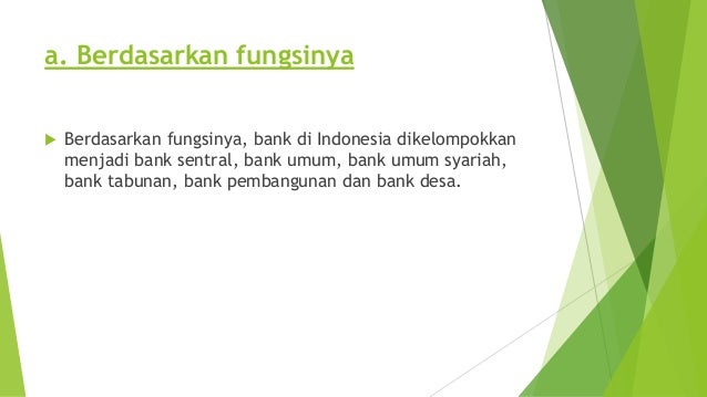 Jenis Jenis Lembaga Perbankan