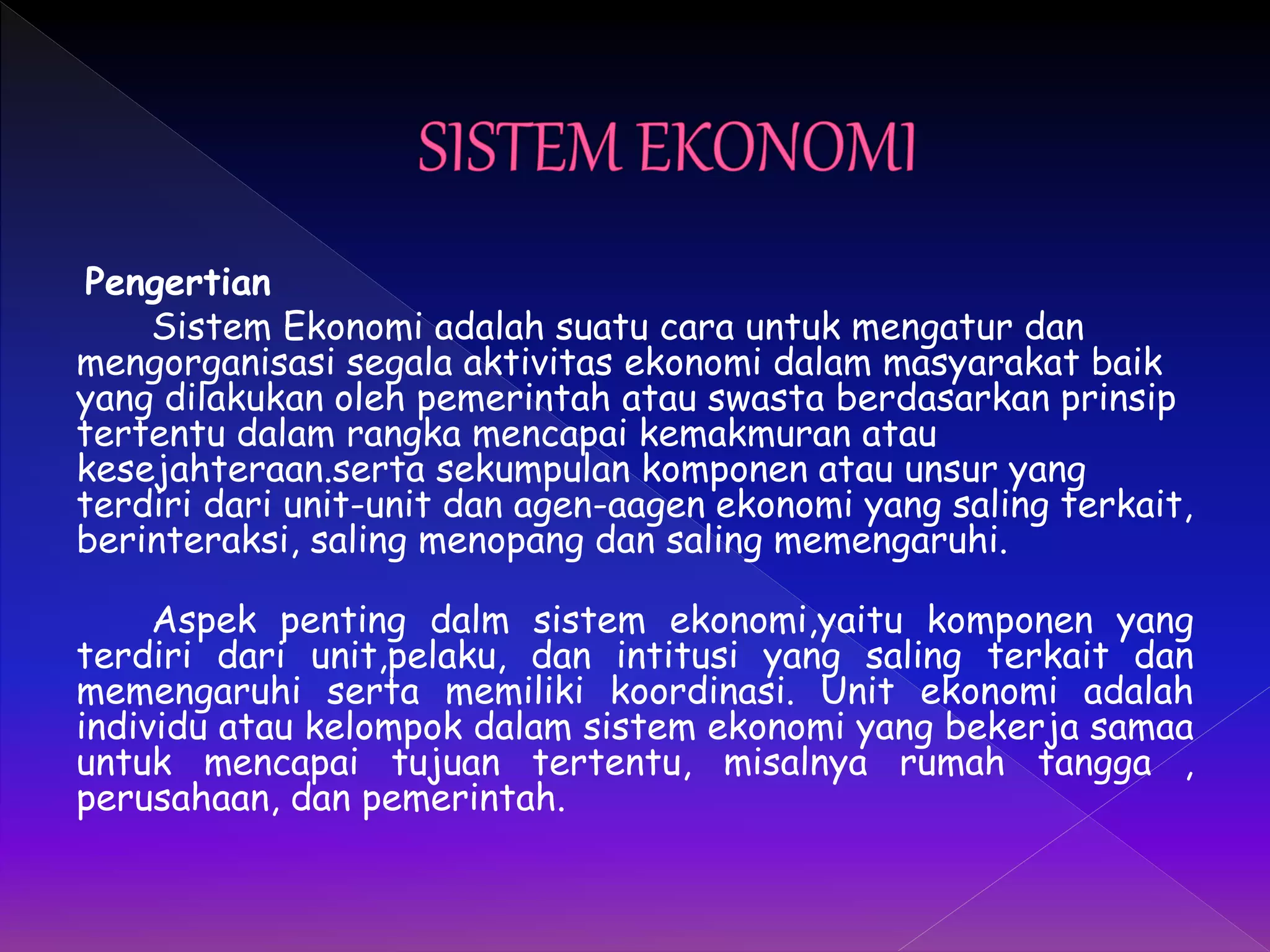 Sistem Ekonomi Terpusat (Centralized Economic System) PPTX