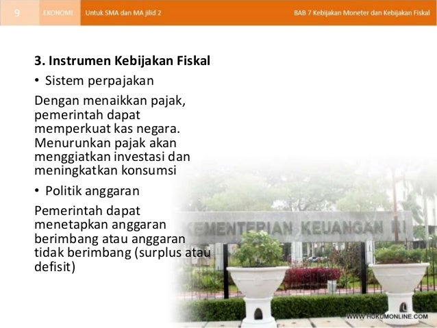 Bab 07 Kebijakan Moneter & Kebijakan Fiskal