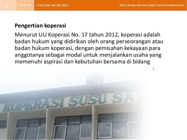 Bab 08 Pelaku Ekonomi dalam sistem perekonomian (Kls XI)