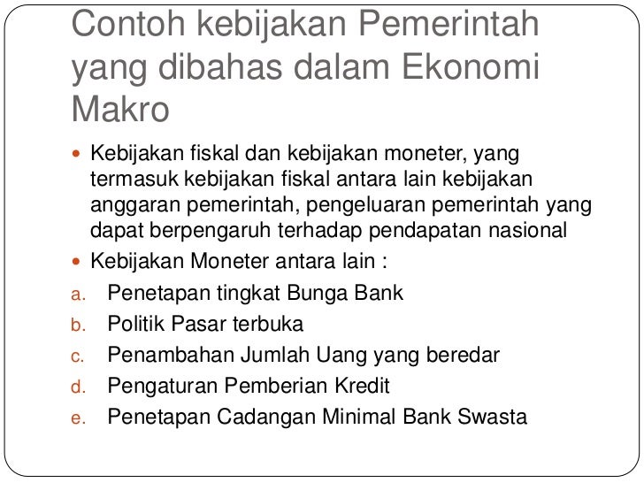Contoh Masalah Ekonomi Makro Di Indonesia - Contoh Two