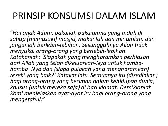 Ekonomi Mikro Syariah 1qq Konsumsi