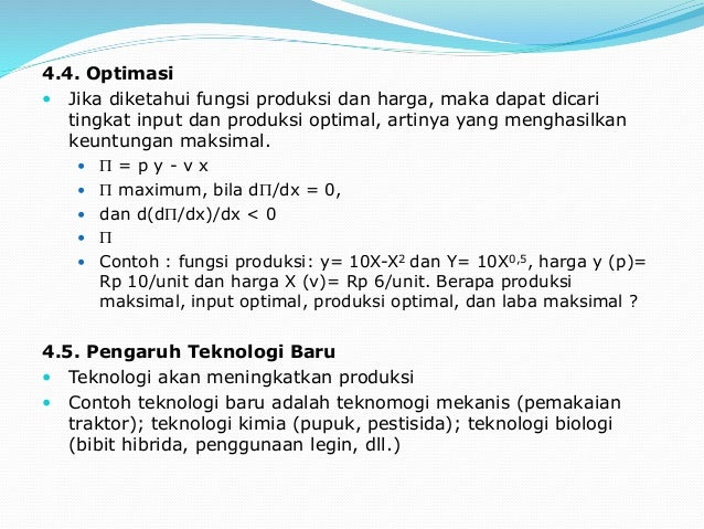 Contoh Soal Dan Jawaban Ekonomi Produksi Pertanian