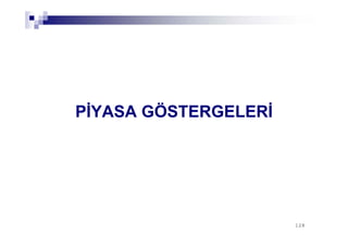 128128
PİYASA GÖSTERGELERİ
 