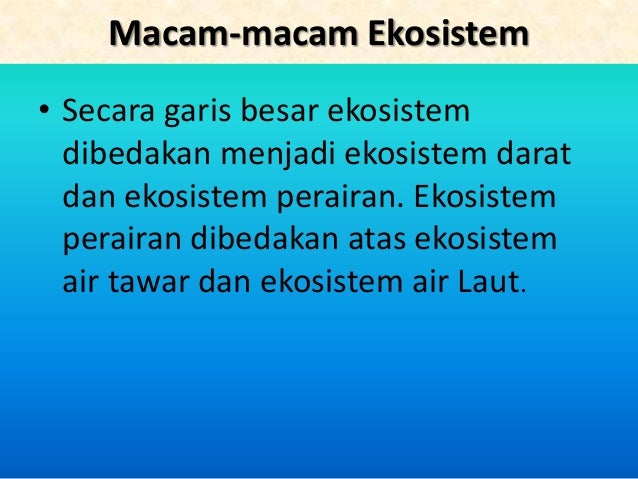 Ekosistem
