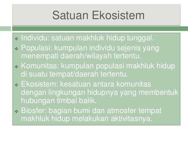 Ekosistem