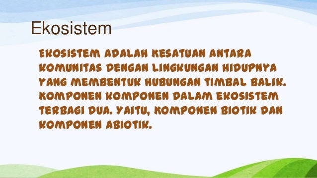 Contoh Ekosistem Yang Dibuat Manusia - Hontoh