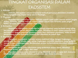 Contoh Individu Ekosistem | PPTX