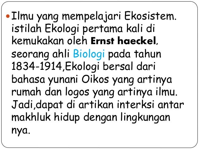 Ekosistem
