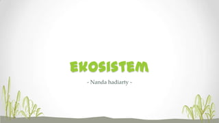 ekosistem
 - Nanda hadiarty -
 