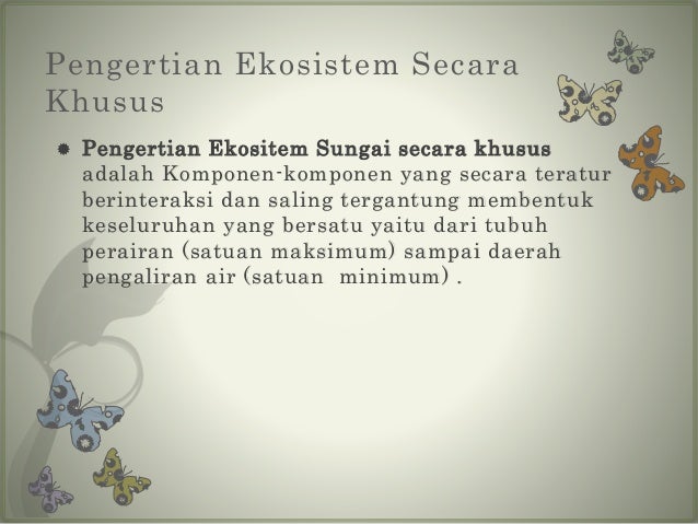 Ekosistem Sungai (IPA VII)