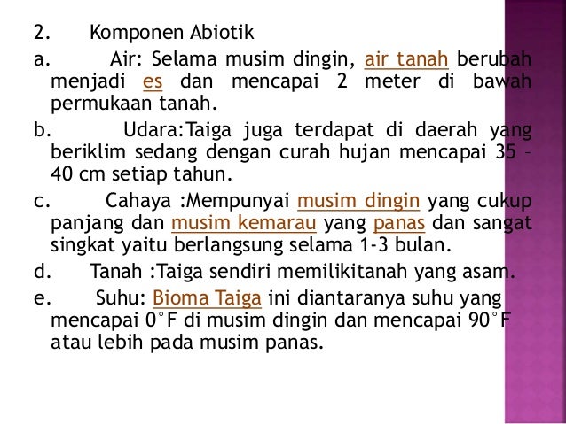 Ekosistem taiga
