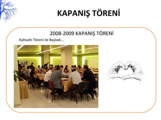 KAPANIŞ TÖRENİ 2008-2009 KAPANIŞ TÖRENİ Kahvaltı Töreni ile Başladı... 