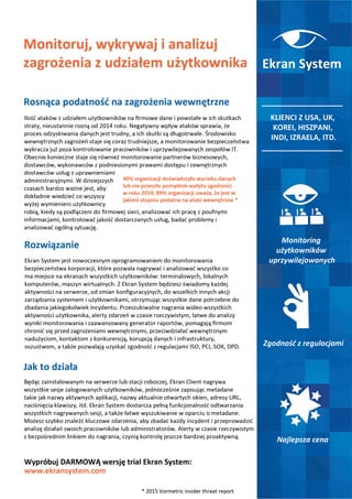 Ekran System - Monitoring Aktywności Użytkowników - broszura