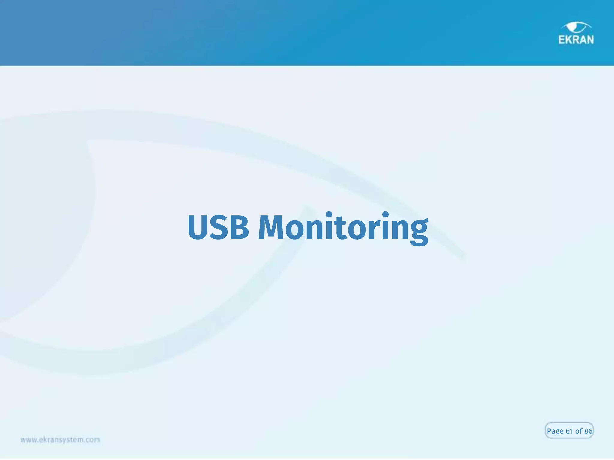 USB Monitoring
Page 61 of 86
 