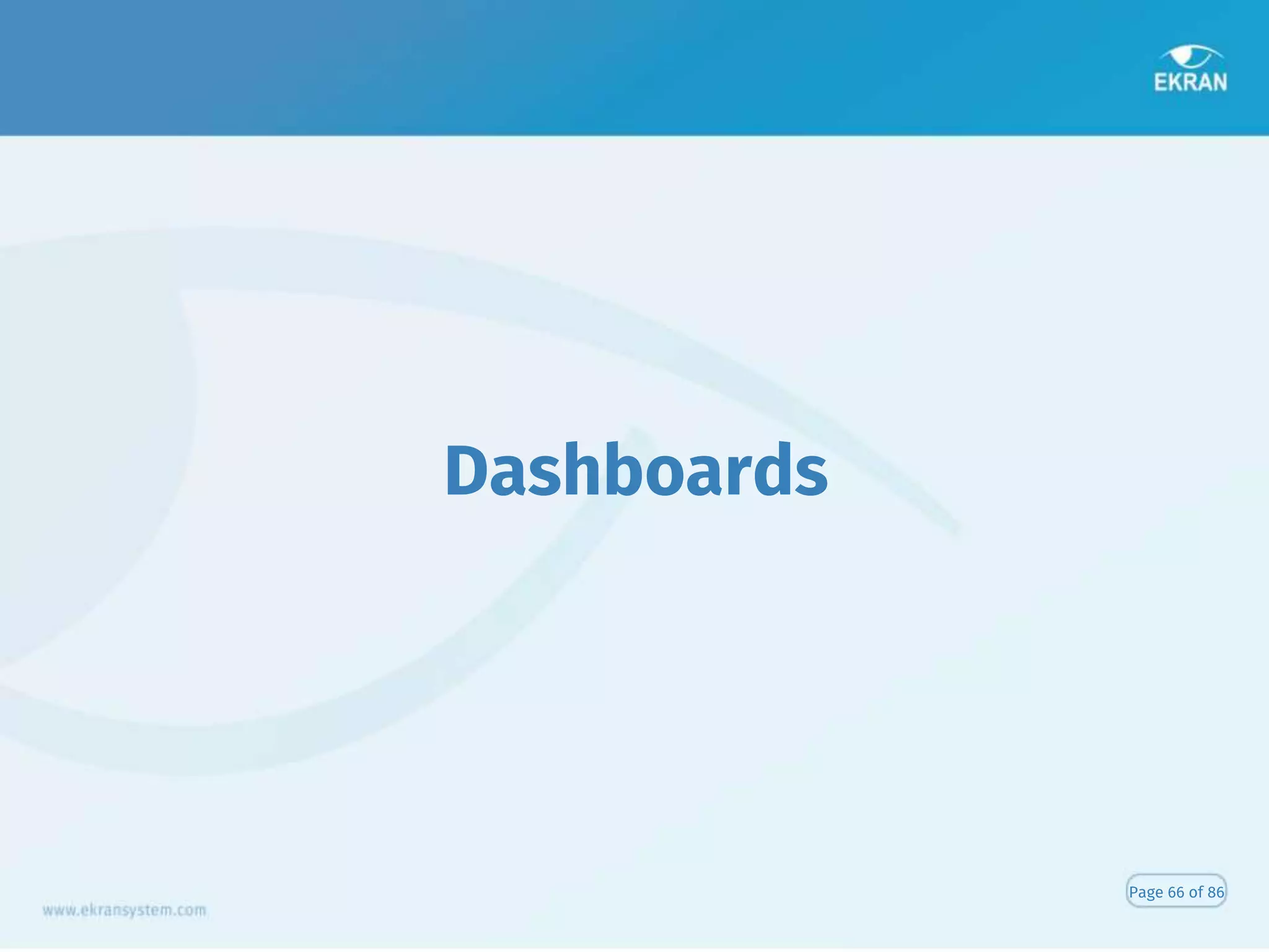 Dashboards
Page 66 of 86
 
